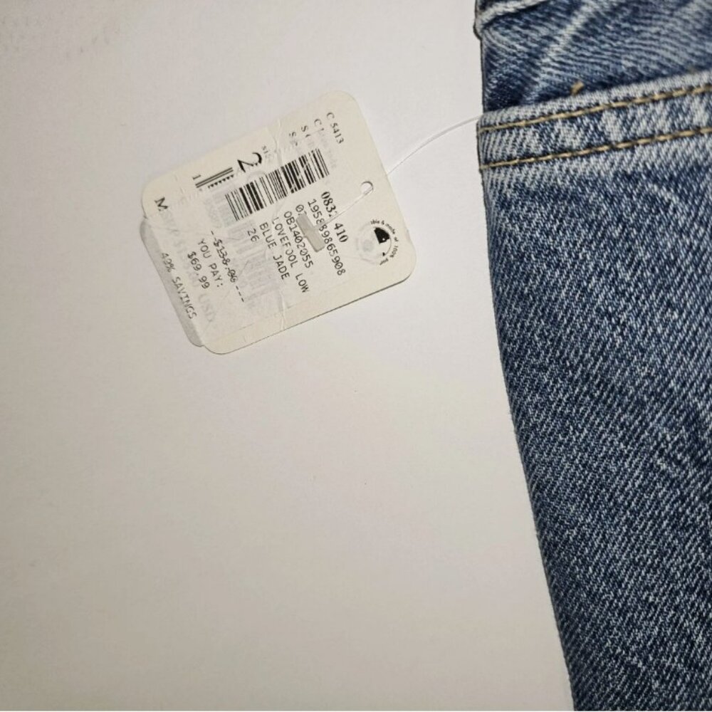 We The Free Wide Leg Flare Jeans in Light Blue Wash - Picture 3 of 10